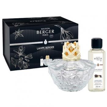 Cofre Lámpara Berger Kali Transparente con Fragancia de Vainilla - Set Unisex