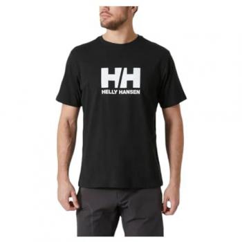 Camiseta Helly Hansen Logo 2.0 negra manga corta para hombre S