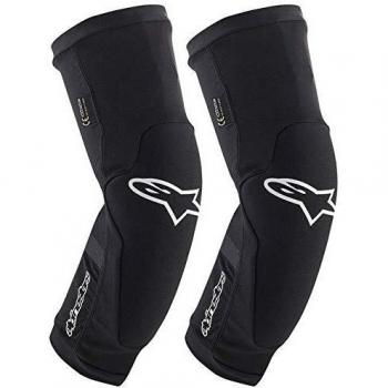 Alpinestars Paragon Plus Youth Knee Protectors - Black/White S/M
