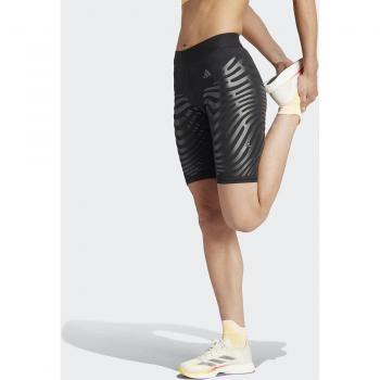 Malla corta de mujer Adizero Control Running adidas, color negro, talla M