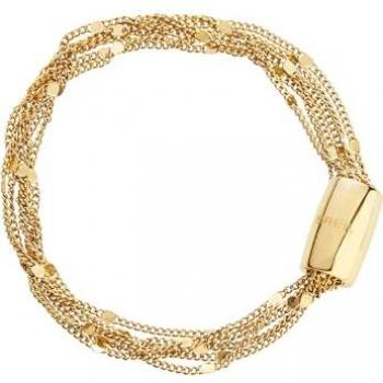 Pulsera de Acero Dorado para Mujer con Cierre Magnético - Colección Sistema Magnético BREIL, Talla 19.5 cm, Modelo Pequeño Cometa