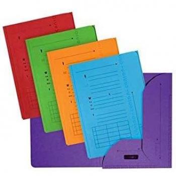 Carpeta A4 Ultimate con 2 solapas - Pack de 25 - Kraft Rojo