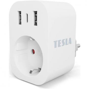 Enchufe Inteligente Tesla SP300 con 3 Puertos USB