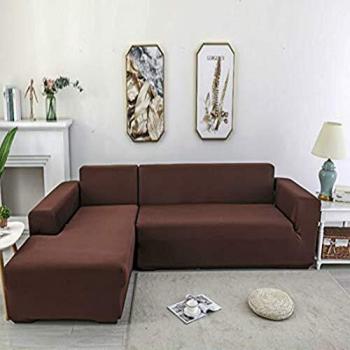 Youjoy Funda de Sofá Elástica - 1/2/3/4 Plazas Funda Sofá Chaise Longue en Forma de L Necesita Comprar 2 Piezas