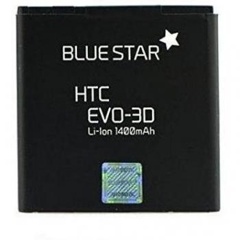 Blue Star Premium - Batería de Li-Ion litio 1400 mAh de Capacidad Carga Rapida 2.0 Compatible con el HTC Evo 3D