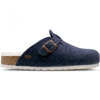Zapatillas de casa para mujer Feliz Caminar Domus marino azul