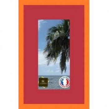 Marco de fotos para pared, 14 x 29 x 14 x 29 marco, moderno, 2,3 cm de longitud, de madera, madera, Orange-6, Passe-Partout Rouge