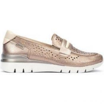 Pikolinos Mocasín de piel Cantabria dorado para mujer