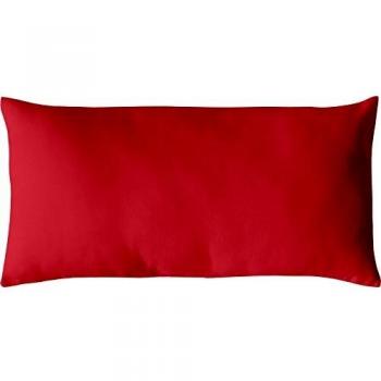Cojín Enjoy Home Lola 30 x 50 cm Algodón Rojo Relleno de Fibra de Poliéster Confortable para Interior y Exterior