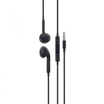 Auriculares Estéreo con Conector Jack 3.5mm en Color Negro