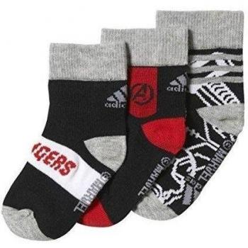 adidas Marvel Av So - Calcetines para niño, color negro, talla 27-30