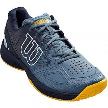 Wilson Kaos Comp 2.0, Zapatilla de Tenis para Todo Tipo de Terreno, tenistas de Cualquier Nivel para Hombre, Azul/Azul/Dorado, 41 EU