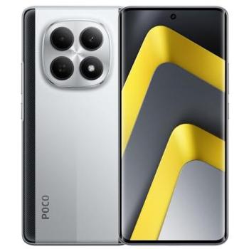 Smartphone POCO M8 5G Plata 8 GB RAM, 512 GB Almacenamiento, Pantalla AMOLED de 6.77, Snapdragon® 6 Gen 3, Carga Rápida de 45W, Dual