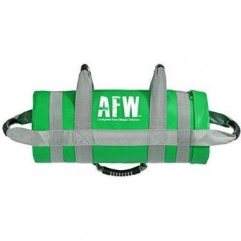 AFW 106007 - Saco de entrenamiento lastrado para crossfit de 15 kg, color verde, talla M