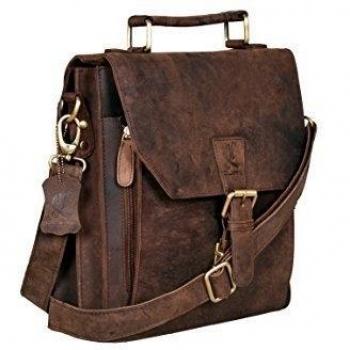 Cuero maletín bolso de piel bolso bandolera de piel para el hombro bolsa de deporte para hombre funda de piel bolsa para ordenador portátil para hombre y mujer