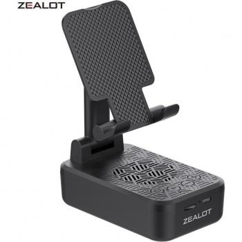 Soporte para teléfono móvil ZEALOT Z7 con altavoz Bluetooth inalámbrico, subwoofer portátil resistente al agua IPX 5 y batería de 1200 mAh