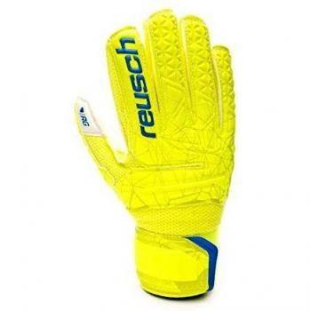 Reusch Fit Control RG Open Cuff Finger Support - Guantes de Portero para niños, Infantil, Color Lime/Safety Yellow, tamaño 6