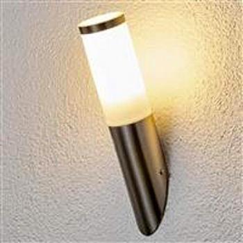Lámpara de pared exterior inclinada de acero inoxidable Kristof