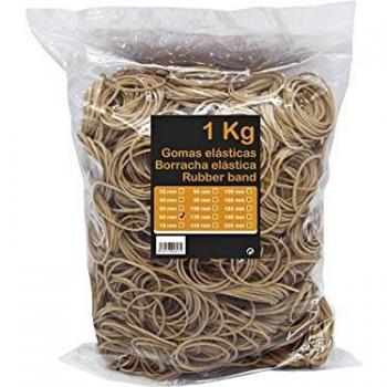 Bismark 152124 - Bolsa con gomas elásticas de 12 cm, 1 kg