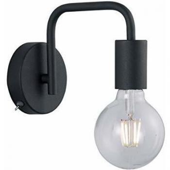 Aplique de Pared Trio Diallo Negro 1 Bombilla E27