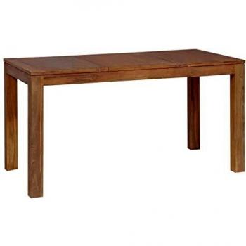 vidaXL Teca Mesa de Comedor Madera de Teca Maciza Acabado Natural 140x70x76cm