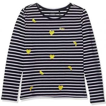 IKKS Junior T Shirt Marine Ml Rayures Citrons Camiseta, Azul