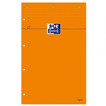Bloc de Notas Oxford Naranja A4+ Rayado 160 Páginas 80g 4 Agujeros