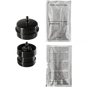 Adaptador de Botella Katadyn con Filtro de Carbón Activado - Purificador de Agua, Negro y Transparente