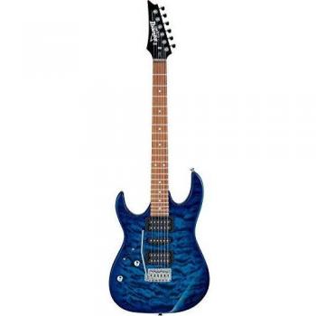 Guitarra Eléctrica Ibanez GRX70QAL Zurdos Transparent Blue Burst