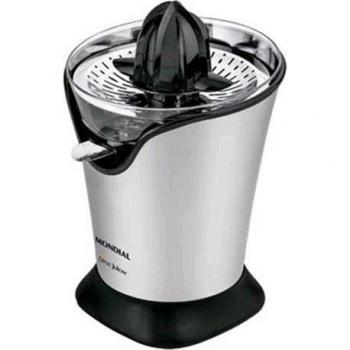 Mondial Citrus Juicer Exprimidor Eléctrico, 240 W, Acero Inoxidable, Plata
