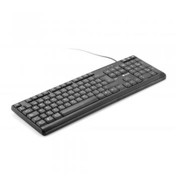 Tastiera USB Multimediale Atlantis Premium 110 con 5 Teclas Rápidas para Internet - Negra
