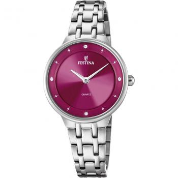 Reloj Festina Mademoiselle F20600/2 para Mujer con Esfera Burdeos y Correa de Acero