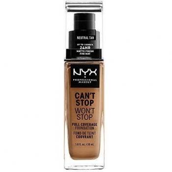 NYX Professional Makeup Can't Stop Won't Stop 24-Hour Full Coverage Foundation - Neutral Tan (30 ml)