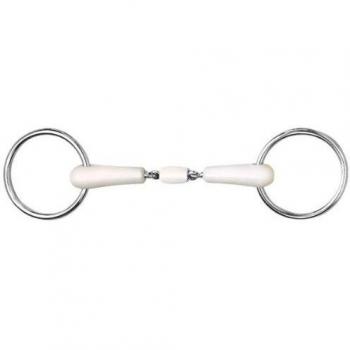 Mors de doble brida Happy Mouth con rodillo, 11,5 cm, 16 mm de grosor