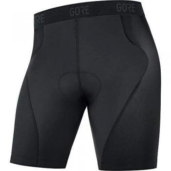GORE WEAR C5 Mallas de ciclismo cortas para hombre con badana, S, negro