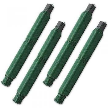 COM de Four® Juego de 4 flores wickel alambre de alambre en verde 400 g