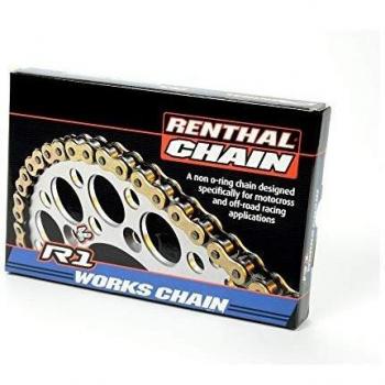Cadena de transmisión Renthal 520 R1 MX Circlip Non O Ring Offroad Works