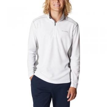 Forro polar de hombre Columbia Klamath Range II Half Zip blanco gris - L