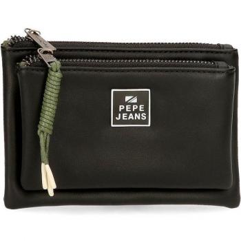 Pepe Jeans Bea Monedero para Mujer con Dos Compartimentos en Color Negro