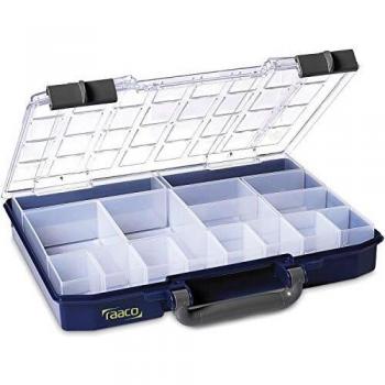 VIVAHOGAR Raaco Caja Clasificadora Carrylite 55, Caja Organizadora de 16 Compartimentos Ajustables de PP, Dimensiones: 337mm x 278mm x 57mm