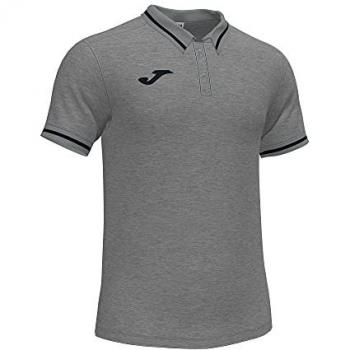 Polo de Manga Corta Hombre Confort II Gris Melange Joma