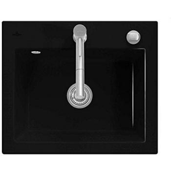 Fregadero Villeroy & Boch Subway 60 S Cerámica Chromita con desagüe automático y sin escurridor - 60 x 51 cm