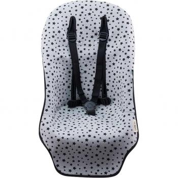 Colchoneta para silla de paseo compatible con Bugaboo Cameleon 3 Jyoko Black Star, acolchada, transpirable, fácil de limpiar y resistente al desgaste