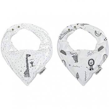 Bimbi Pack 2 Baberos Bandanas 506 Koala 602 20 B/Gris - Baberos, unisex