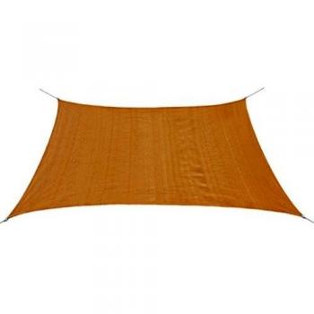 vidaXL Toldo de Vela Cuadrado 100% HDPE Beige 3,6x3,6 m Lona para Sombra Patio