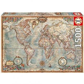 Political Map of the World 1500 Piece Puzzle