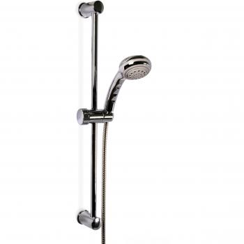 Tatay Kit Ducha Barra, Ducha de 4 Funciones, Incluye Barra Ducha con Soporte Regulable, y Flexo métal de Doble engatillado de 1,5 m