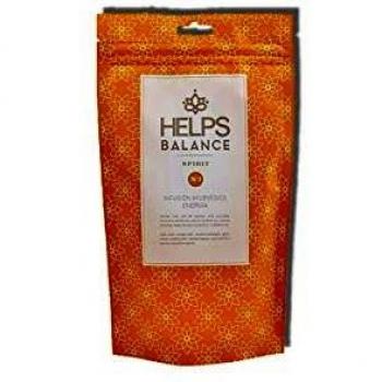 HELPS INFUSIONES - Infusión Ayurvédica Frutal Con Albahaca, Naranja, Piña, Manzana Y Zanahoria. Energizante. Bolsa A Granel De 70 Gramos.
