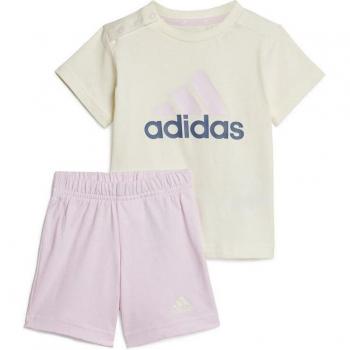 Conjunto adidas Infantil Beige/Rosa