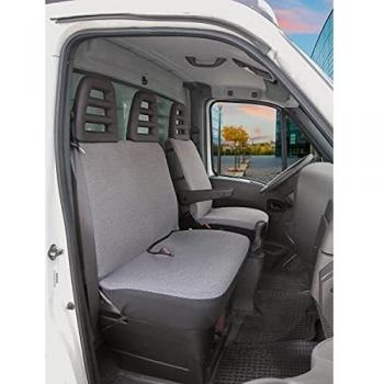 Funda de Asiento Universal WALSER Como para Asiento Simple y Doble Banqueta, Color Antracita 10479